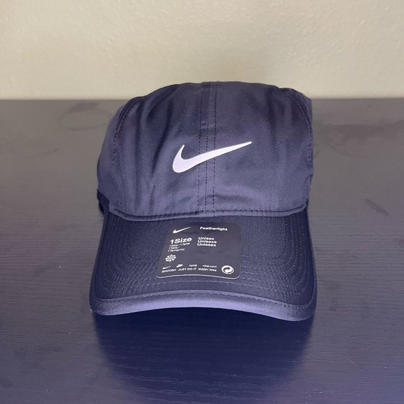 Nike Featherlight Dri-FIT Adjustable Performance Hat Cap Black 679421-010 - Picture 4 of 7
